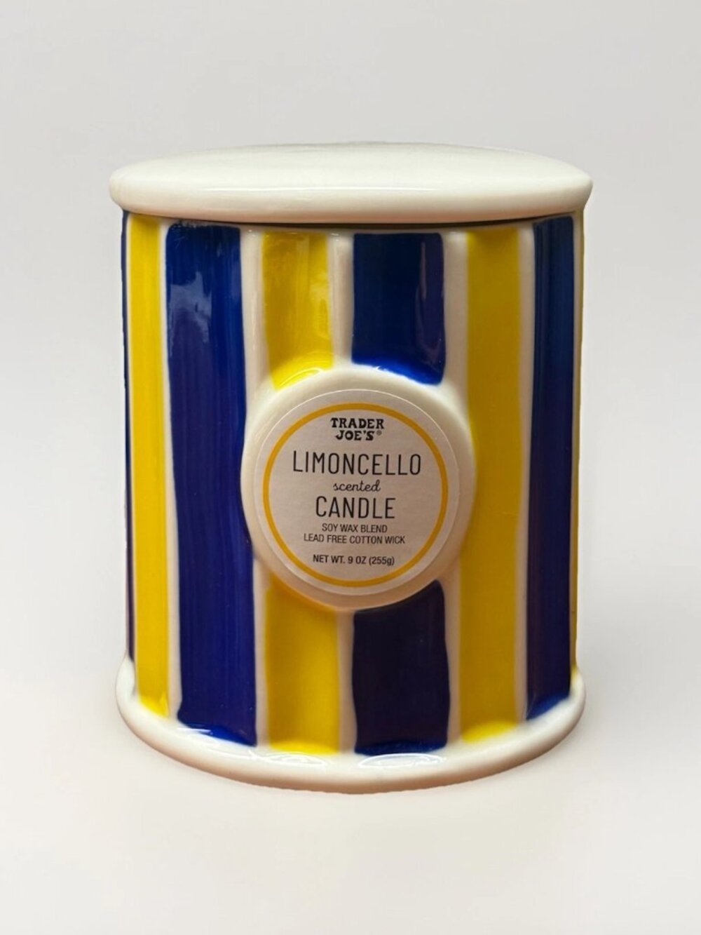 🆕Trader Joe's Limoncello Scented Candle in Ceramic Jar with Lid Limited - Picture 4 of 6